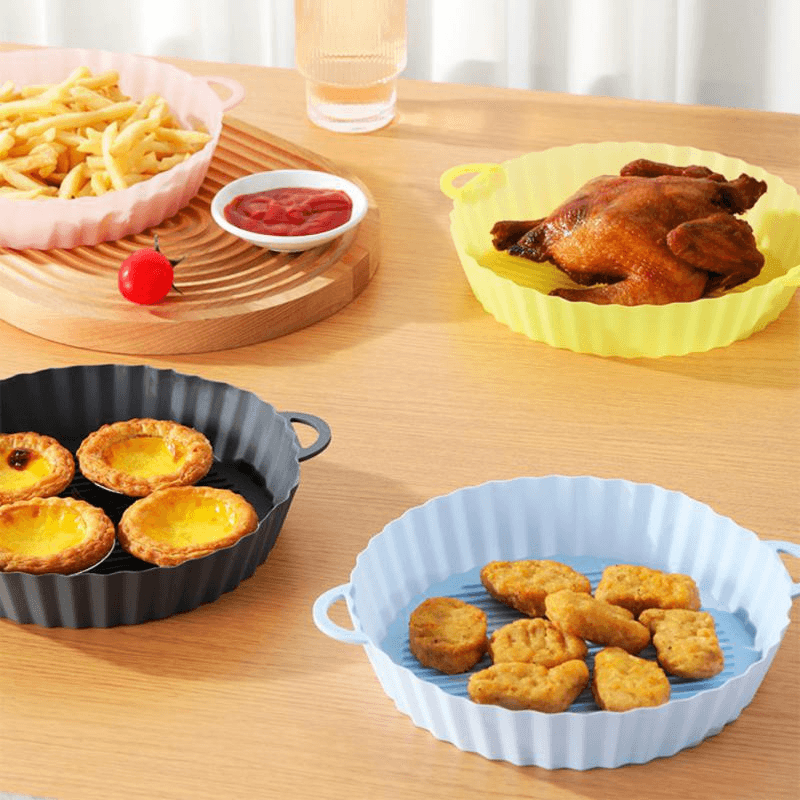 Kit 3 Peças - AirClean®︎ Bandeja Silicone Airfryer - larmegashop